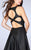 Sleek High Neck Short Leather Dress 24178