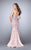 La Femme - Strapless Rhinestone Embellished Mermaid Prom Dress 24180 in Pink