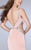 La Femme - Embellished Sweetheart Sheath Long Evening Gown with Side Cutout 24259 In Pink