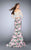 La Femme - Intricate Lace Off-Shoulder Long Floral Evening Gown 24281inPink and Multi