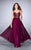 La Femme - Fancy Foliage Applique Sweetheart A-Line Long Evening Gown 24296 In Red