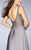 La Femme - Posh Embellished Sweetheart A-Line Long Evening Gown 24305 In Gray