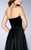 La Femme - Strapless Velvet Top and  Sparkling Tulle Skirt Prom Dress 24336 In Black