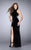 Mod Velvet High Sheath Long Evening Gown 24349