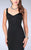 La Femme - Cutout Open Back Mermaid Prom Dress 24361 in Black