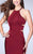 La Femme - Strappy Open Back Halterneck Long Prom Dress 24380 in Red