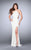 Sleeveless Strappy Back Halter Prom Dress 24443 In White