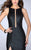 Sexy Sleeveless Jewel Neck Leather Dress 24469