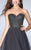 Shimmering Strapless Sweetheart  Tulle  Prom Dress 24496 In Gray