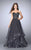 Shimmering Strapless Sweetheart  Tulle  Prom Dress 24496 In Gray
