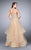 Shimmering Strapless Sweetheart  Tulle  Prom Dress 24496 In Neutral
