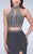 La Femme - Exquisite High Crystal-Adorned Long Evening Gown 24521 In Gray
