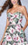 La Femme - Decadent Sweetheart Floral Mikado Short Cocktail Dress 24523 In Pink and Multi