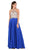 Poly USA - 7826 Jewel Adorned Illusion Halter Chiffon Gown
