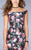 La Femme - Off Shoulder Floral Mikado Mermaid Prom Dress 24551 In Black and Multi-Color