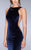 La Femme - Svelte Velvet Mermaid Long Evening Gown 24605 In Blue