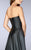 La Femme - Bold Sweetheart Short Leather Dress With Cape 24729 In Black