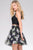 JVN47032 Two Piece Beaded Floral Cocktail Dress