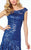 Social Occasions by Mon Cheri - 117826 Fit And Flare Dress in Blue
