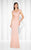 Cameron Blake - 117611 Fit And Flare Gown in Pink