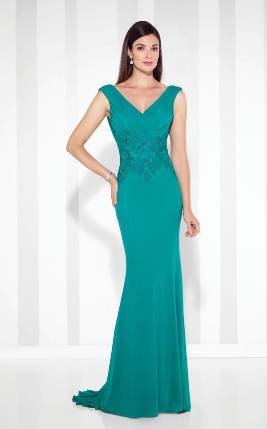 Cameron Blake - 117611 Fit And Flare Gown in Green
