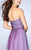 La Femme - Dazzling Ornate Sweetheart Long Evening Gown 22952 In Purple