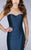 La Femme Fitted Strapless Mermaid Evening Gown 22963 - 1 pc Navy In Size 2 Available in Blue
