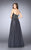 Rhinestone Detail Sweetheart Tulle Prom Dress 23228 In Gray