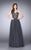 Rhinestone Detail Sweetheart Tulle Prom Dress 23228 In Gray