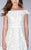 La Femme - Off Shoulder Floral Lace Short Dress 23361 in White
