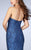 La Femme - Strapless Sweetheart Floral Lace Mermaid Dress 23410 In Blue