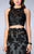 La Femme - Two Piece Halter Style Racer Back Mermaid Prom Dress 23543  In Black