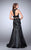 Two Piece Halter Style Racer Back Mermaid Prom Dress 23543