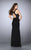 Stunning Jewel Lace Applique Long Evening Gown 23571