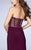 La Femme - Strapless Sweetheart Corset Jersey Dress 23592 In Purple