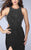 La Femme - Sleeveless Beaded Jewel Neck Jersey Dress 23601 In Black