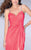 La Femme - Bejeweled Sleeveless Sweetheart Ruched Jersey Gown 23636 In Pink