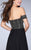 La Femme - Opulent Off-Shoulder Beaded Long Evening Gown 23644 In Black