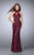 Sleeveless Illusion High Halter Neck Laced Gown 23732