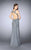 La Femme - Sleeveless Sweetheart Beaded New Dress 23805 In Gray