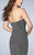 Strapless Fit and Flare Sparkly Jersey Gown 23834 In Gray