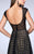 La Femme - Dotted Lace Open Back Long Prom Dress 23837  In Black