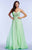 Mac Duggal Couture - 78437M Ornate Strapless Overlay Gown In Green