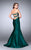 Strapless Sweetheart Strappy Open Back Mikado Prom Dress 23916 In Green