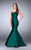 Strapless Sweetheart Strappy Open Back Mikado Prom Dress 23916 In Green