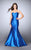 Strapless Sweetheart Strappy Open Back Mikado Prom Dress 23916 In Blue