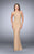 Strappy Halter Style Beaded Prom Dress 23941 In Neutral