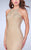 La Femme - Sparkling Crystal Beaded Halter Long Prom Dress 23950 in Neutral