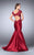 Vibrant Colored Lace Top and Mermaid Skirt Prom Dress 23960 In Red