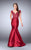 Vibrant Colored Lace Top and Mermaid Skirt Prom Dress 23960 In Red